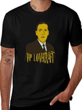 HP Lovecraft Graphic Print Black T-Shirt