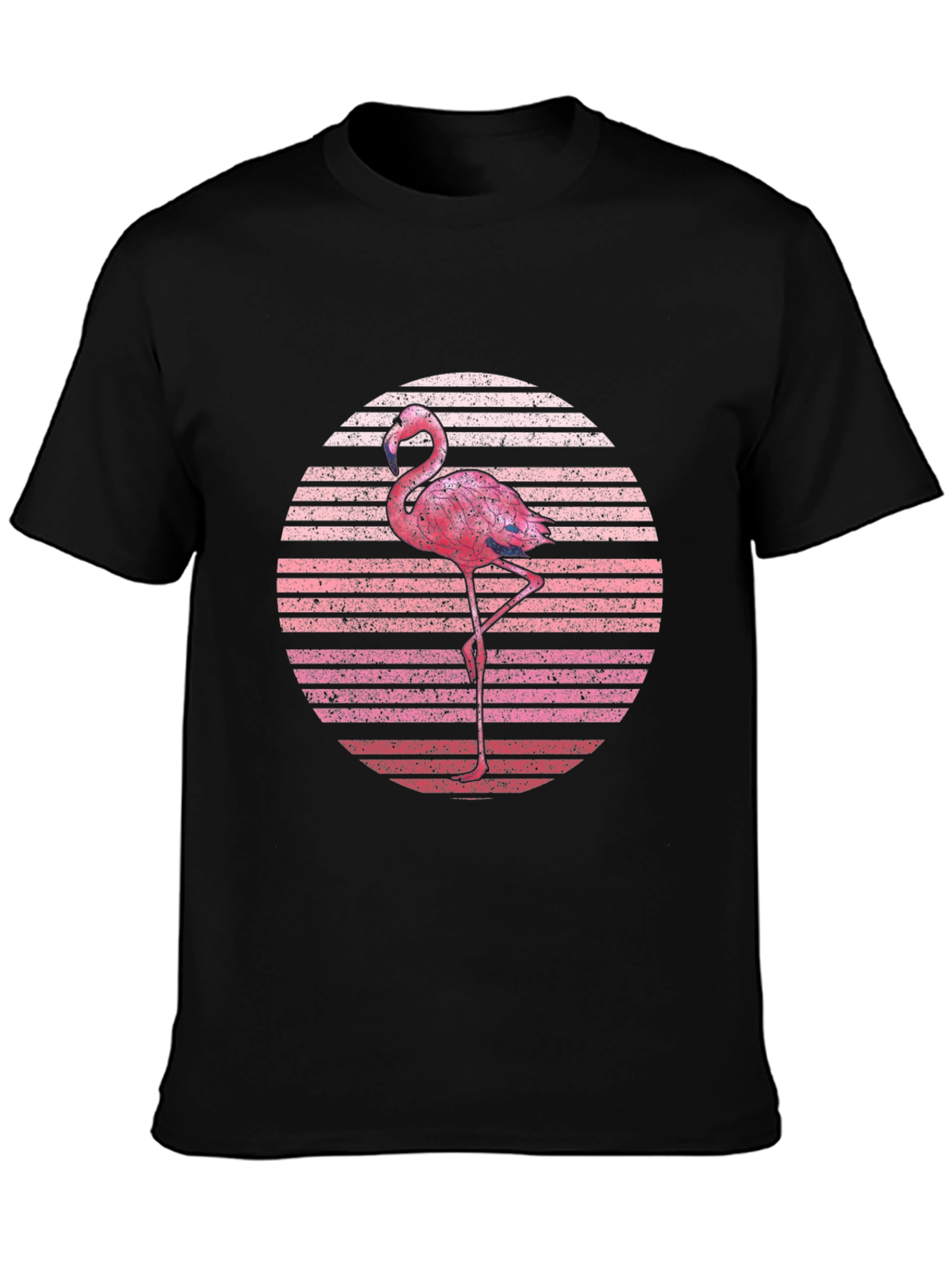 Retro Flamingo Sunset Graphic T-Shirt