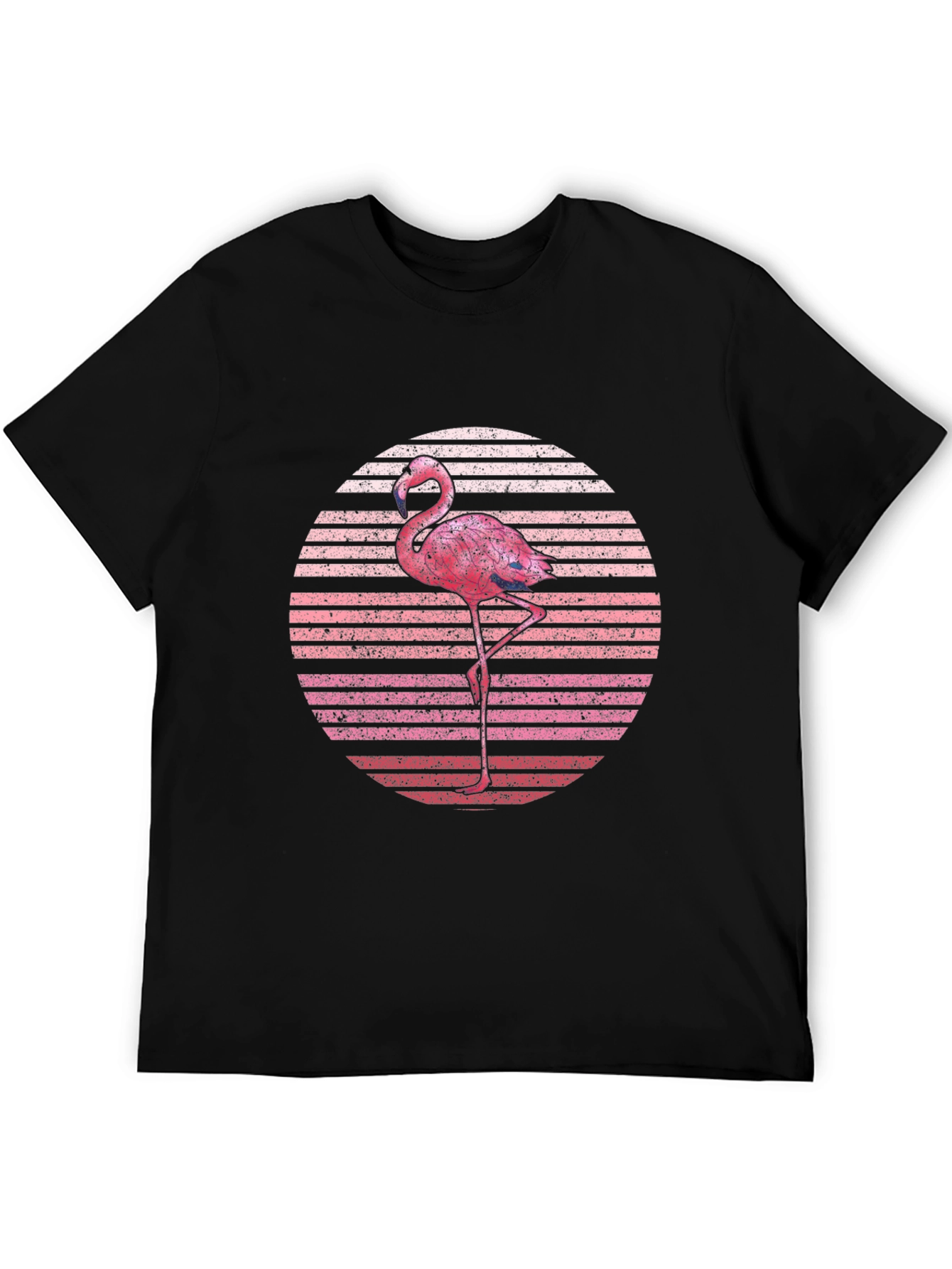 Retro Flamingo Sunset Graphic T-Shirt
