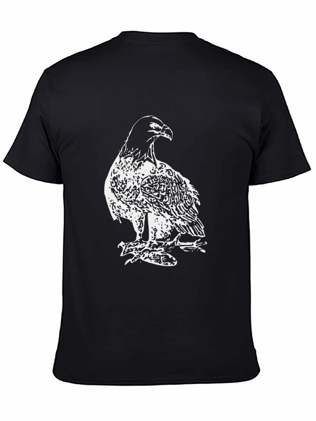 Black Eagle Graphic Tee - Mens Fashion