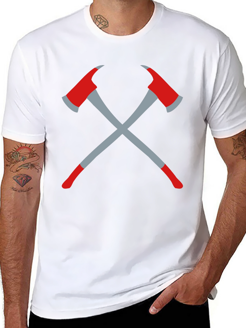 Firefighter Axe T-Shirt - Bold Graphic Tee