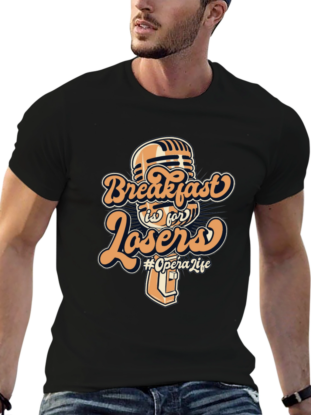 Breakfast is for Losers Graphic T-Shirt
