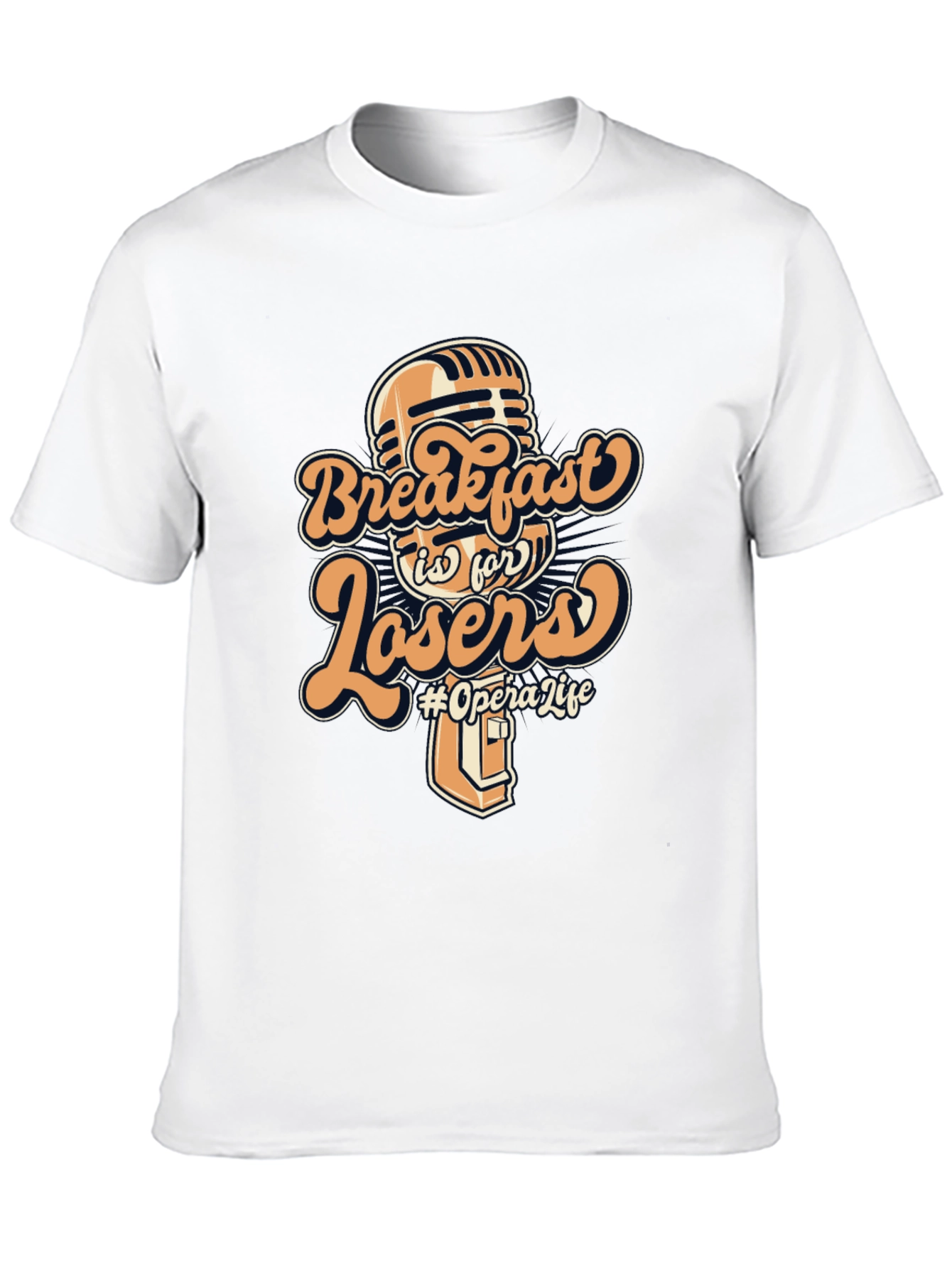 Breakfast is for Losers Graphic T-Shirt