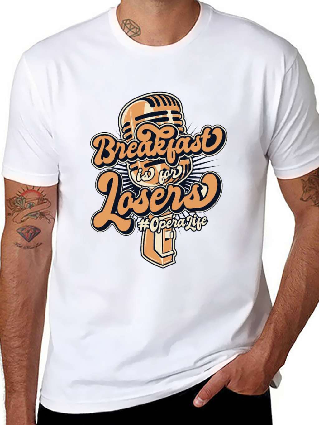 Breakfast is for Losers Graphic T-Shirt