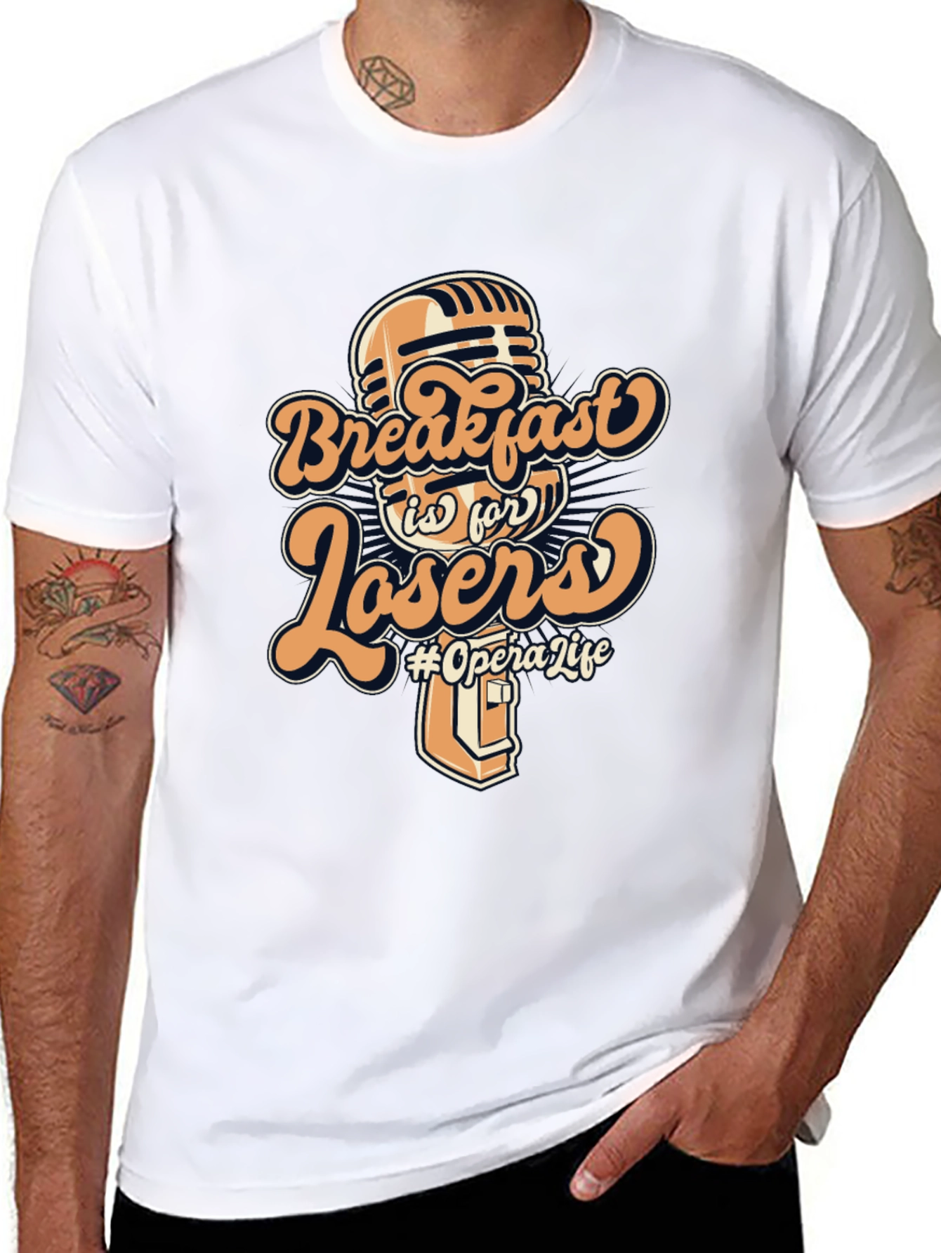 Breakfast is for Losers Graphic T-Shirt