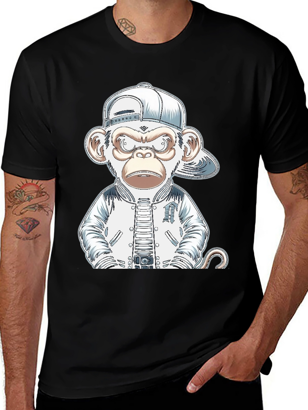Cool Monkey Graphic Tee - Urban Style
