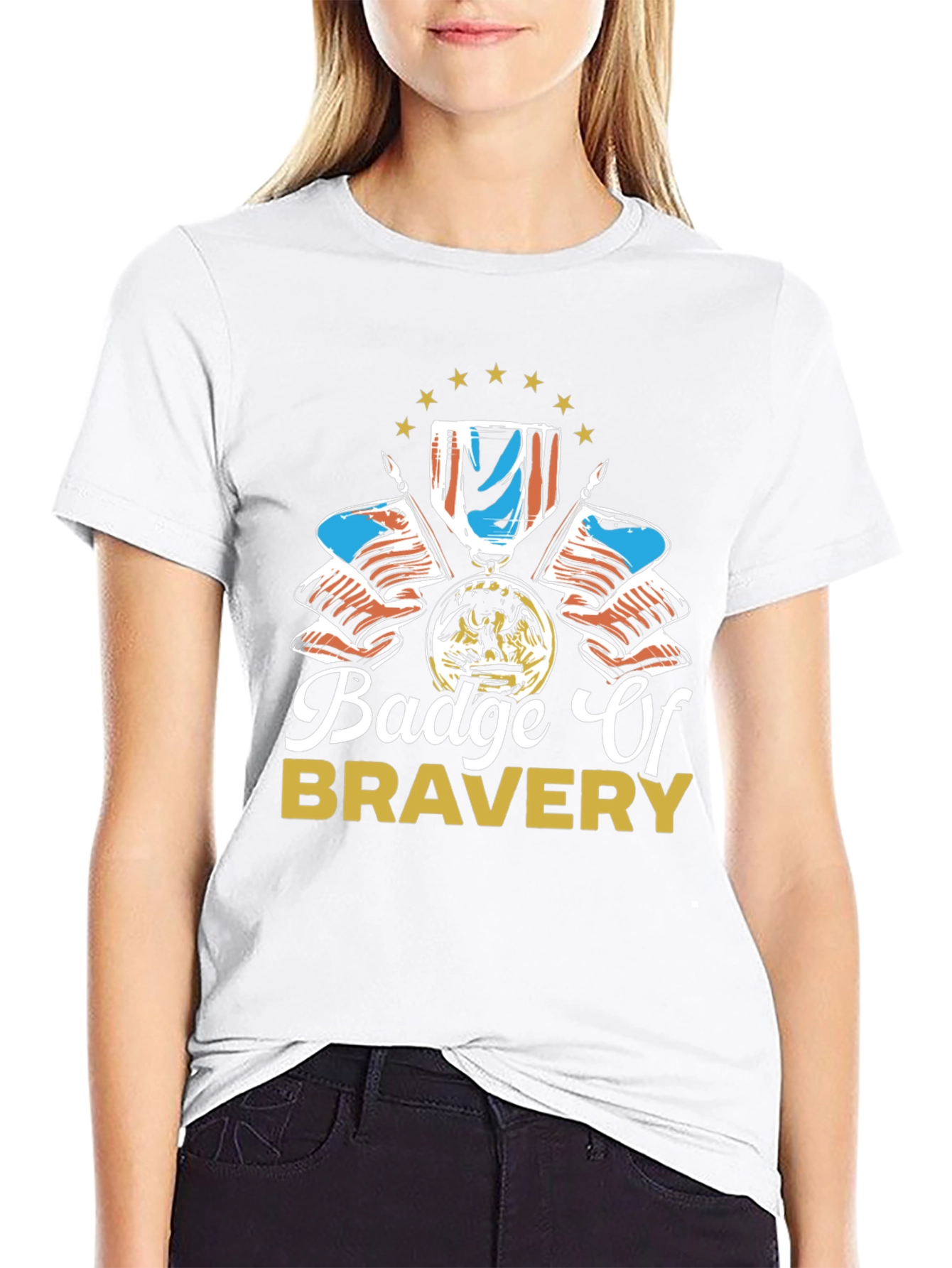Badge of Bravery Graphic T-Shirt