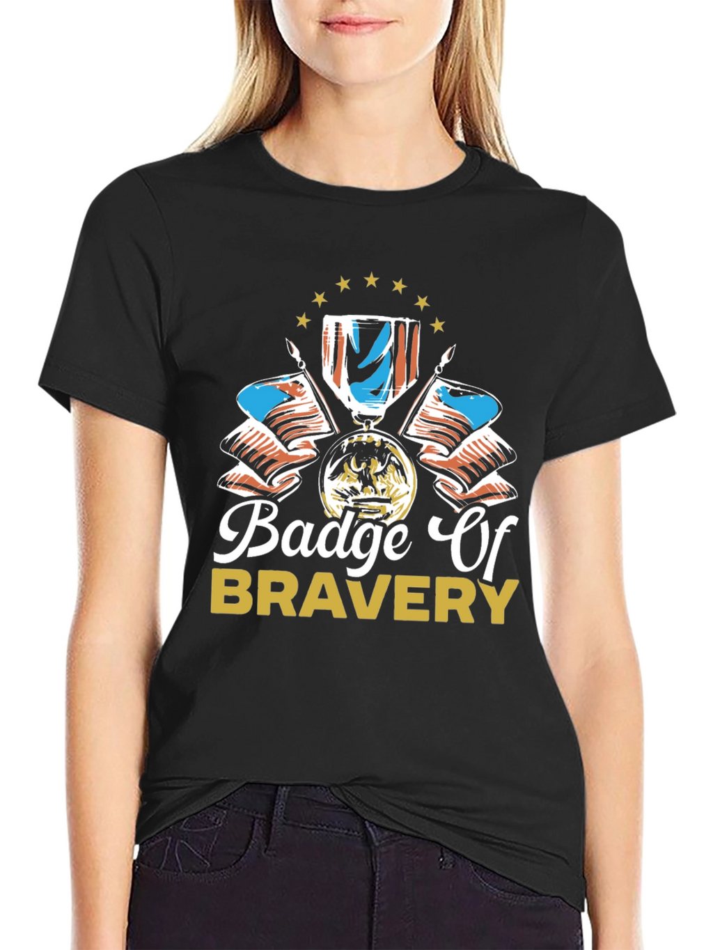 Badge of Bravery Graphic T-Shirt