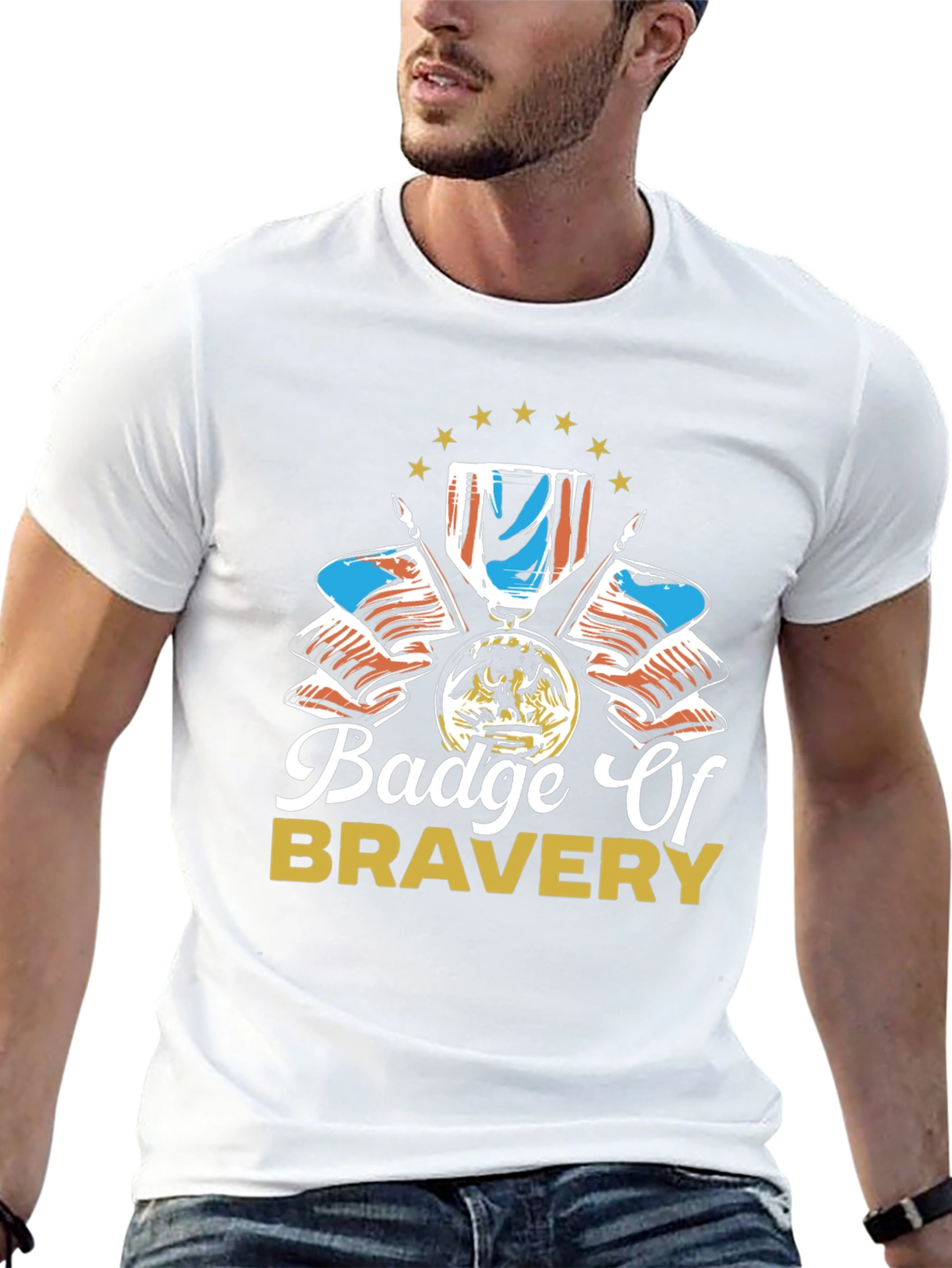 Badge of Bravery Graphic T-Shirt