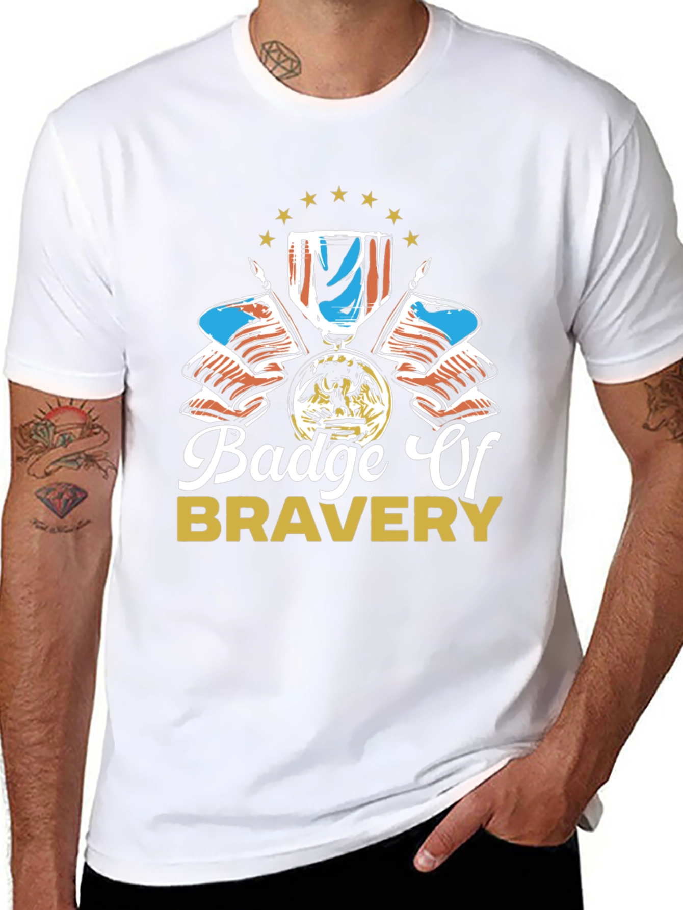 Badge of Bravery Graphic T-Shirt
