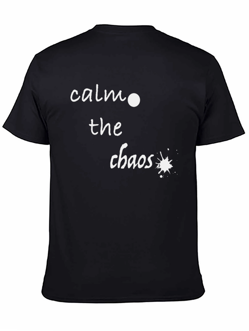 Calm the Chaos Graphic Tee - Stylish Black T-Shirt