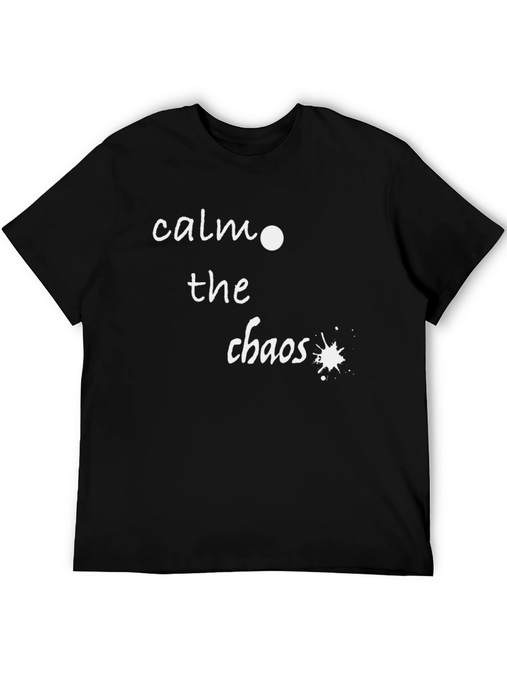 Calm the Chaos Graphic Tee - Stylish Black T-Shirt