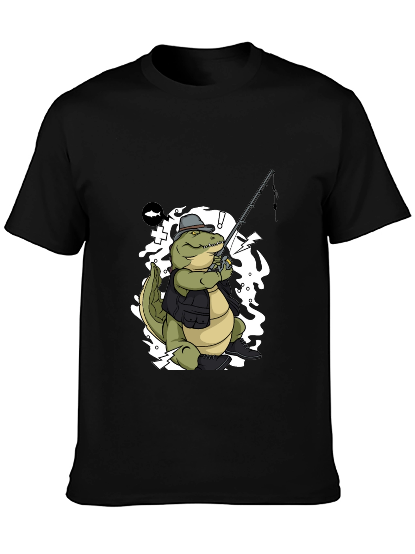 Gator Fisherman Graphic T-Shirt