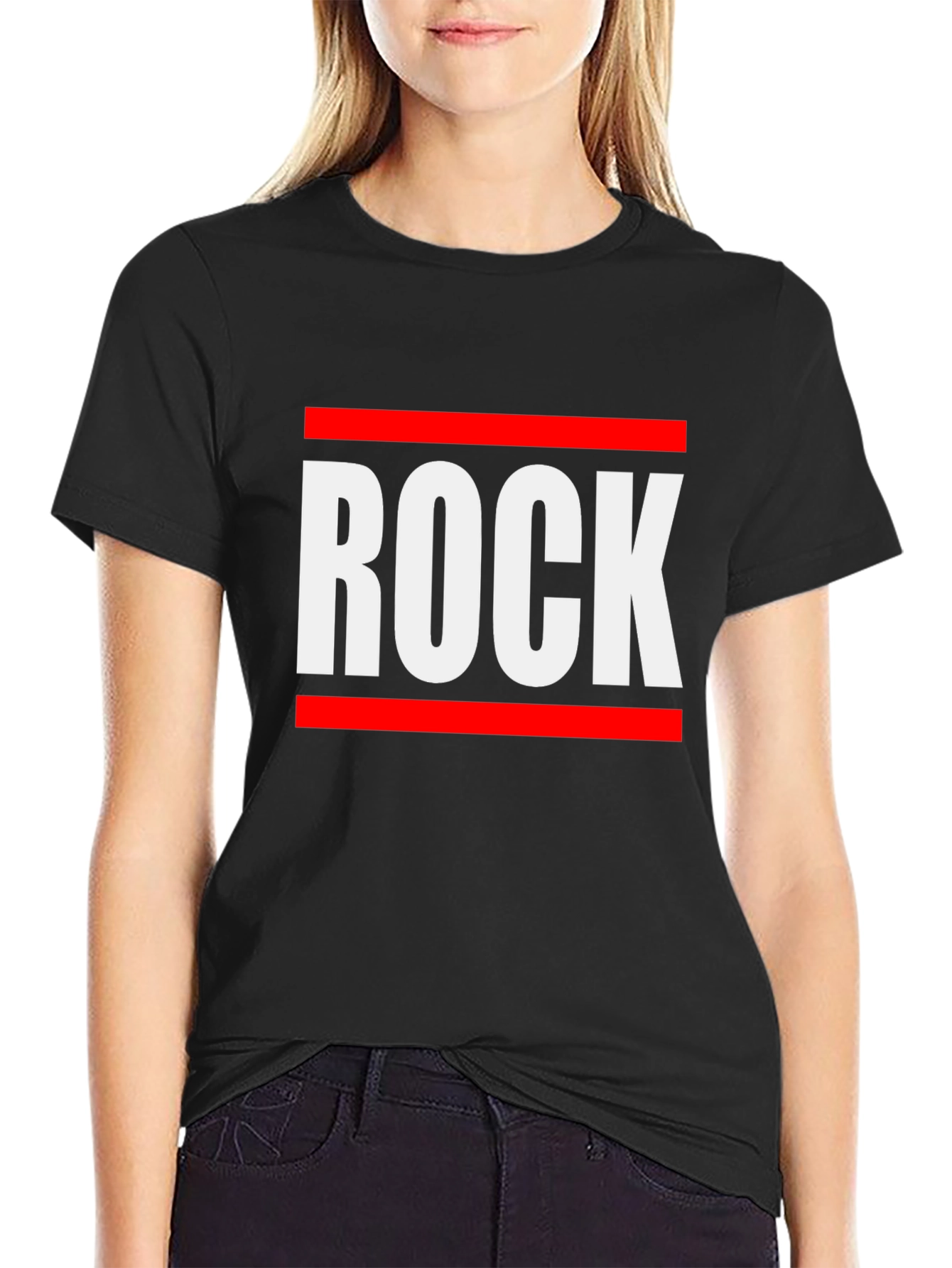 Rock Graphic Tee - Black Cotton T-Shirt for Music Lovers