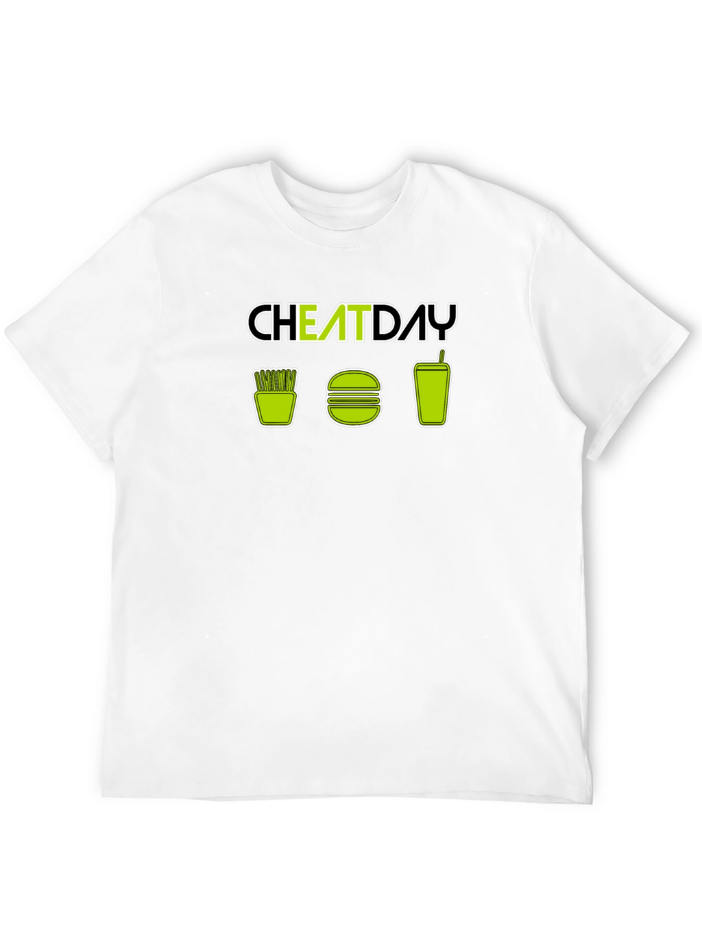 Cheat Day T-Shirt - Fries Burger Soda Design