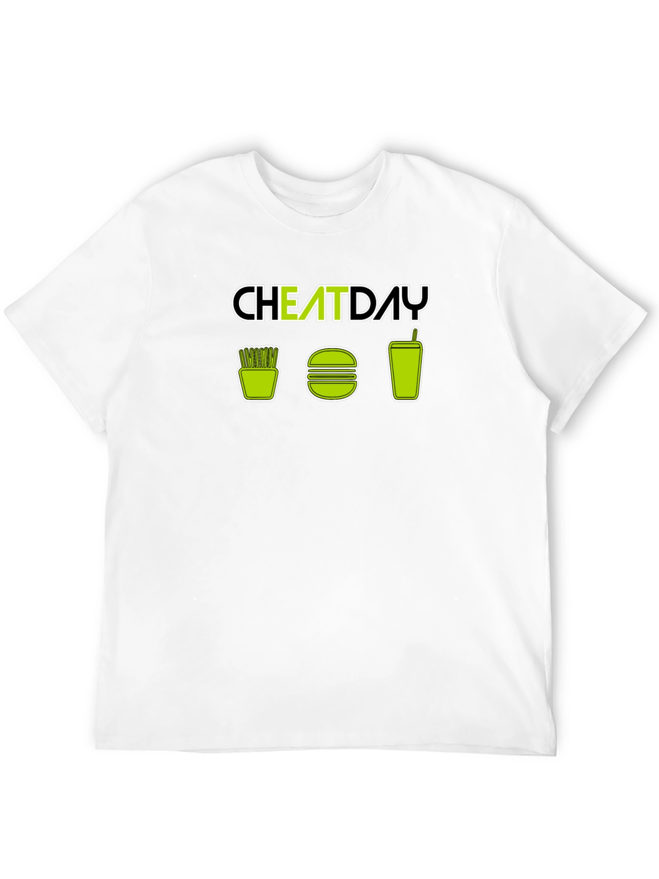 Cheat Day T-Shirt - Fries Burger Soda Design