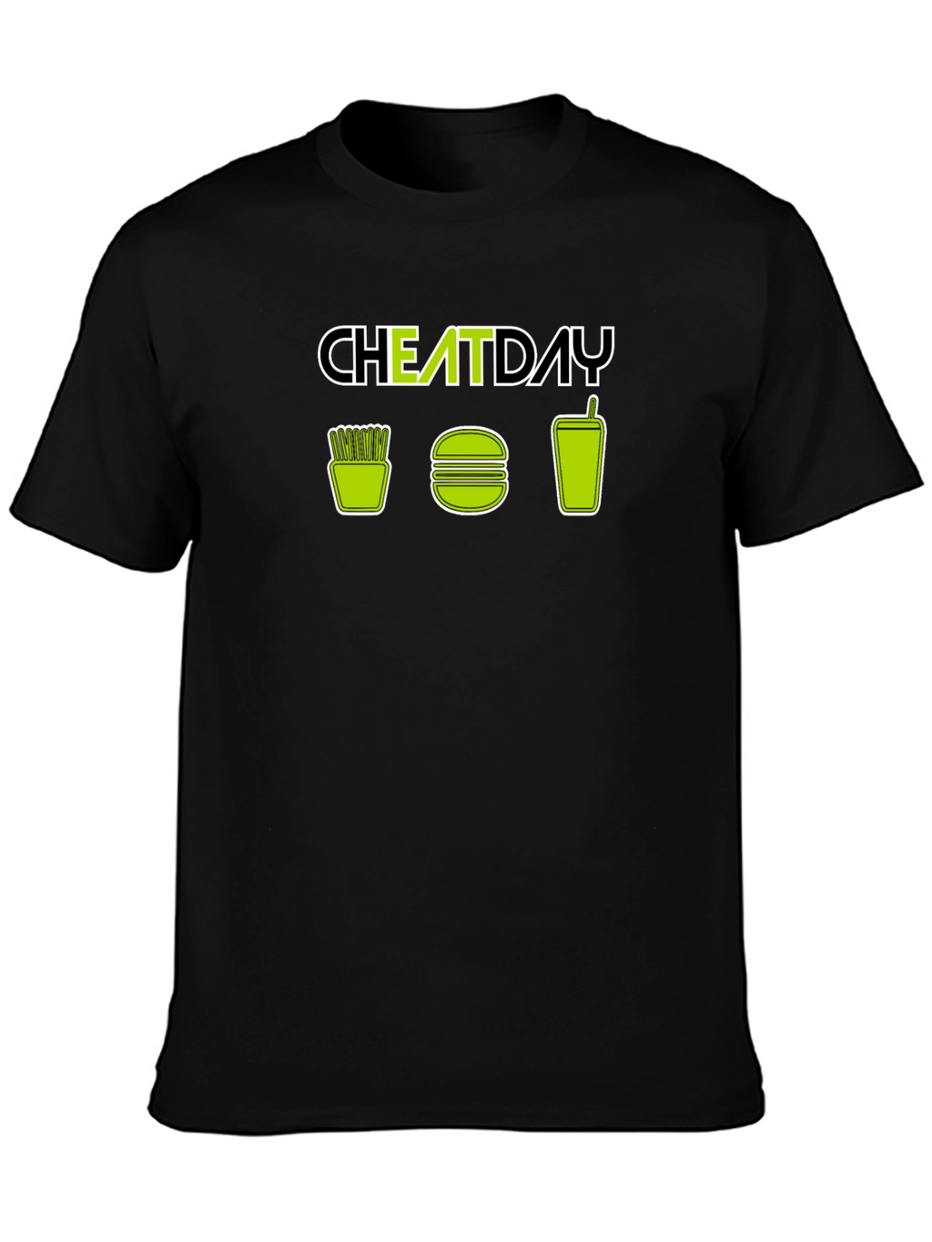 Cheat Day T-Shirt - Fries Burger Soda Design