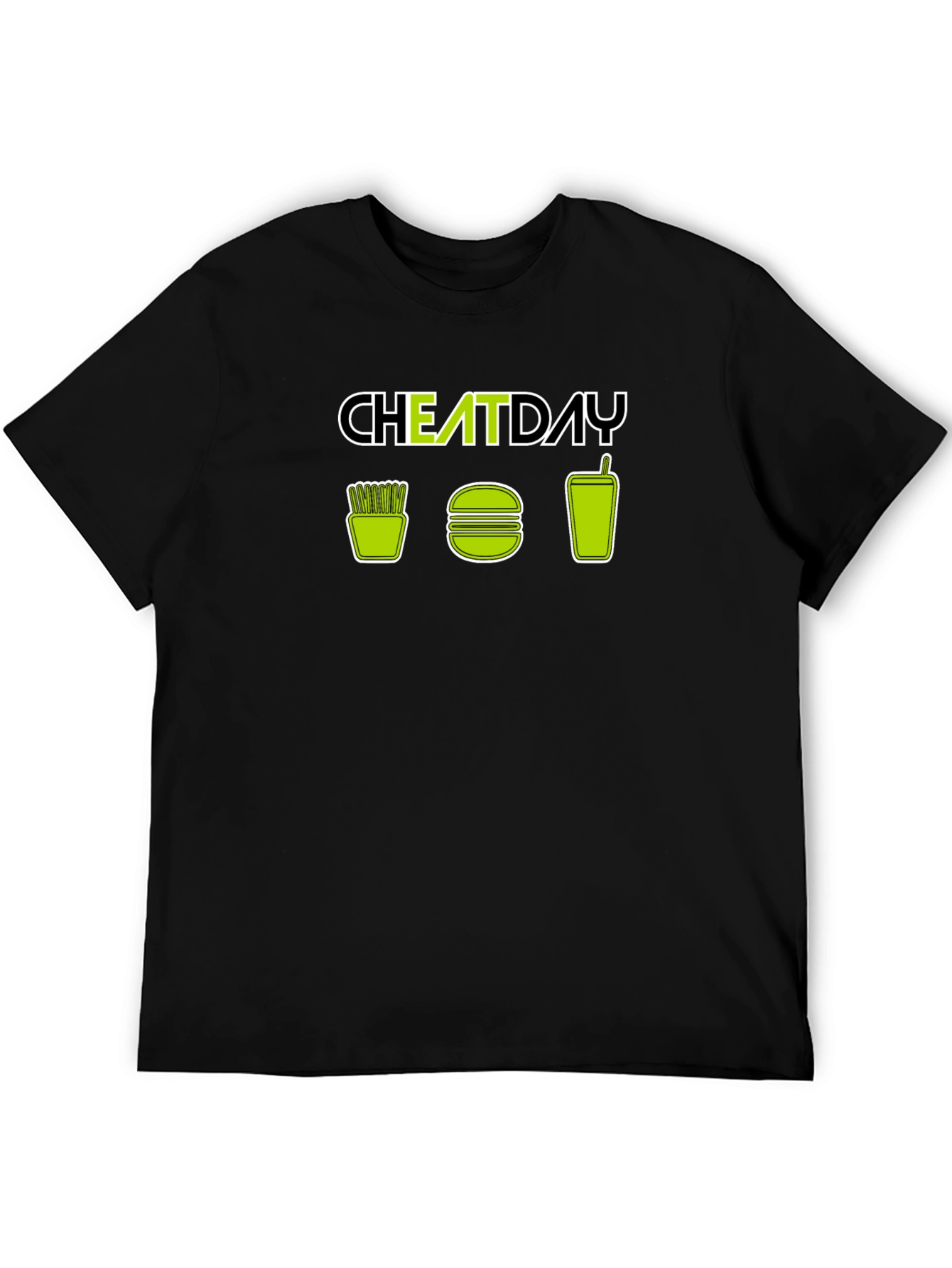 Cheat Day T-Shirt - Fries Burger Soda Design