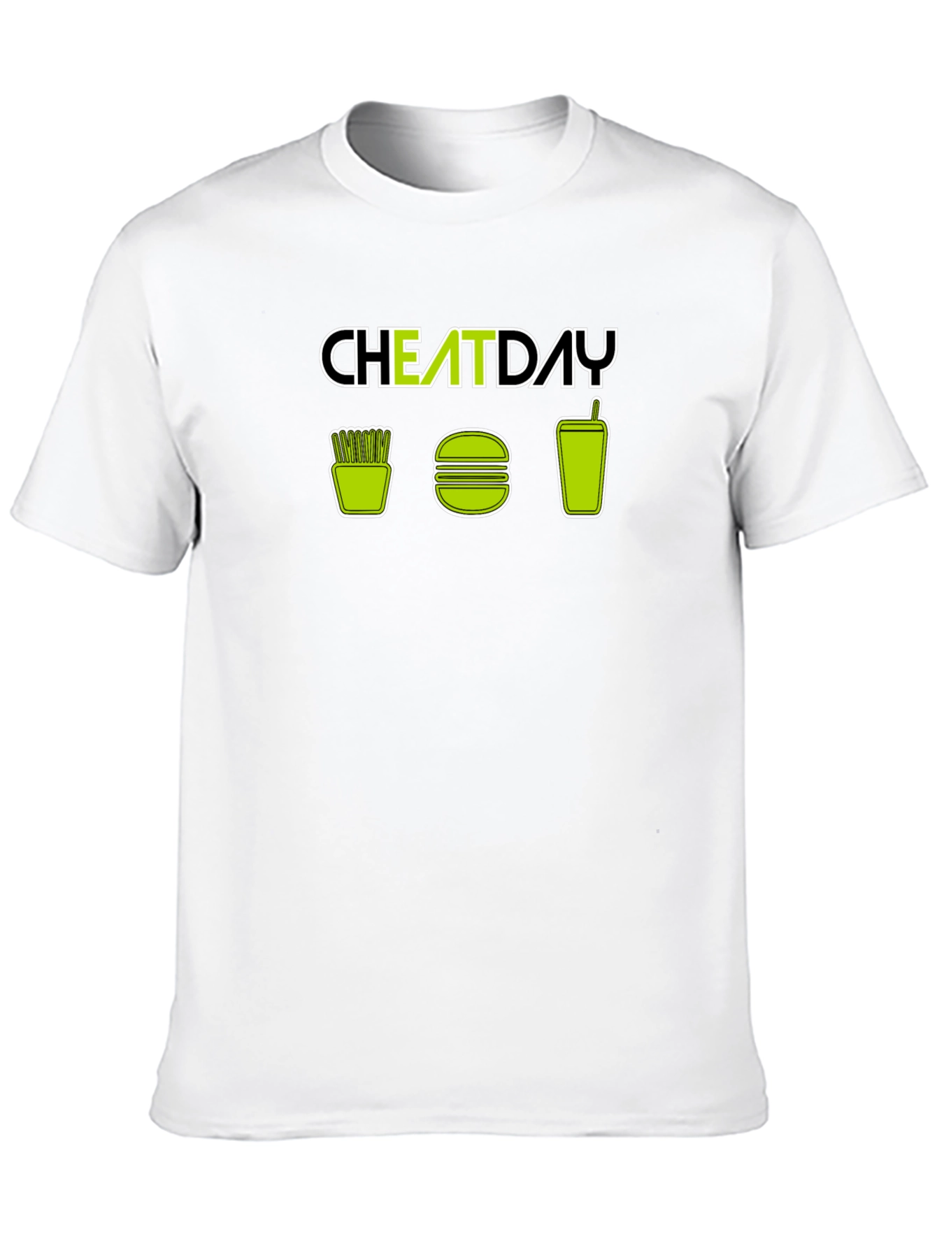 Cheat Day T-Shirt - Fries Burger Soda Design