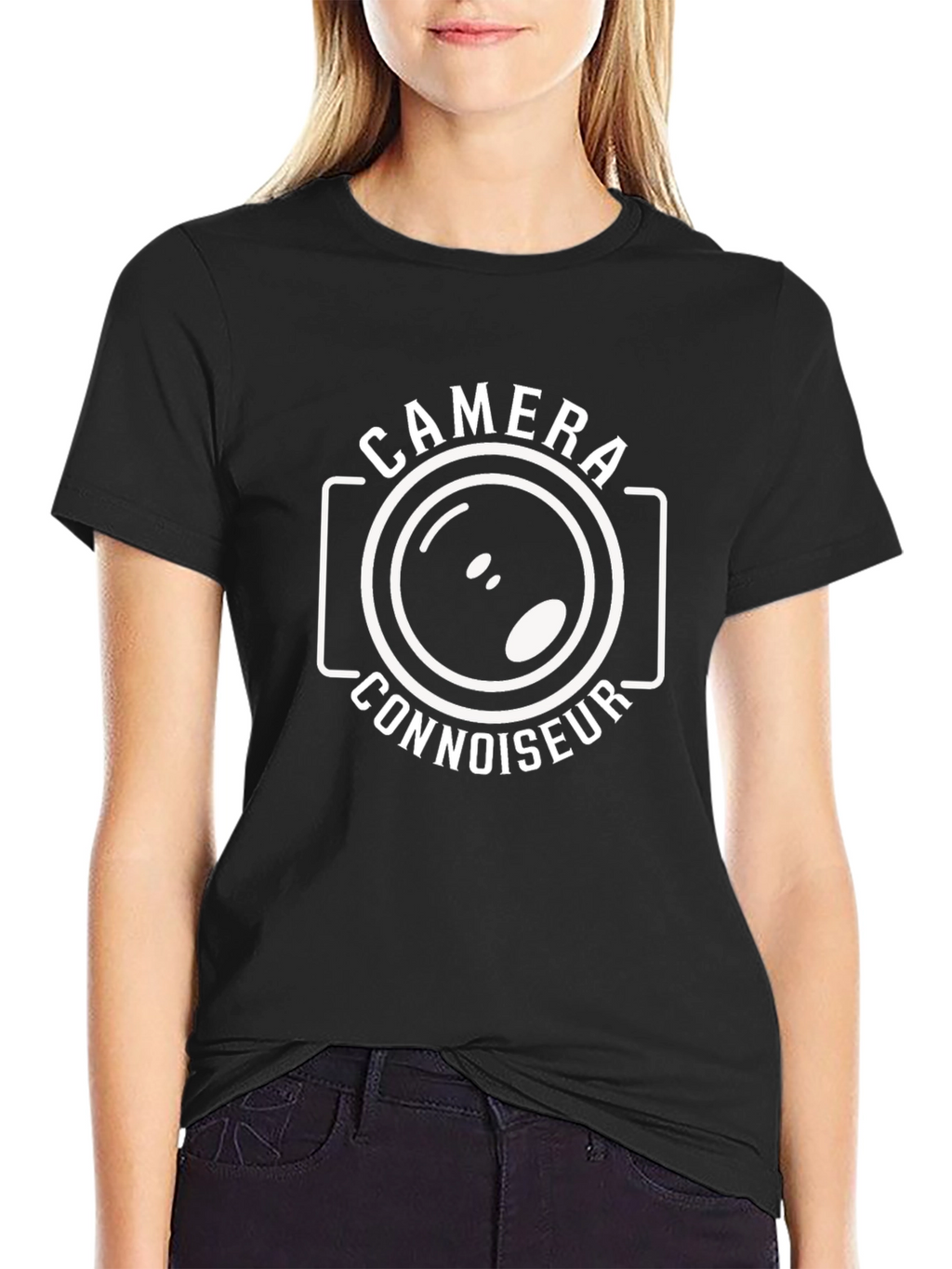 Camera Connoisseur Graphic T-Shirt - Black