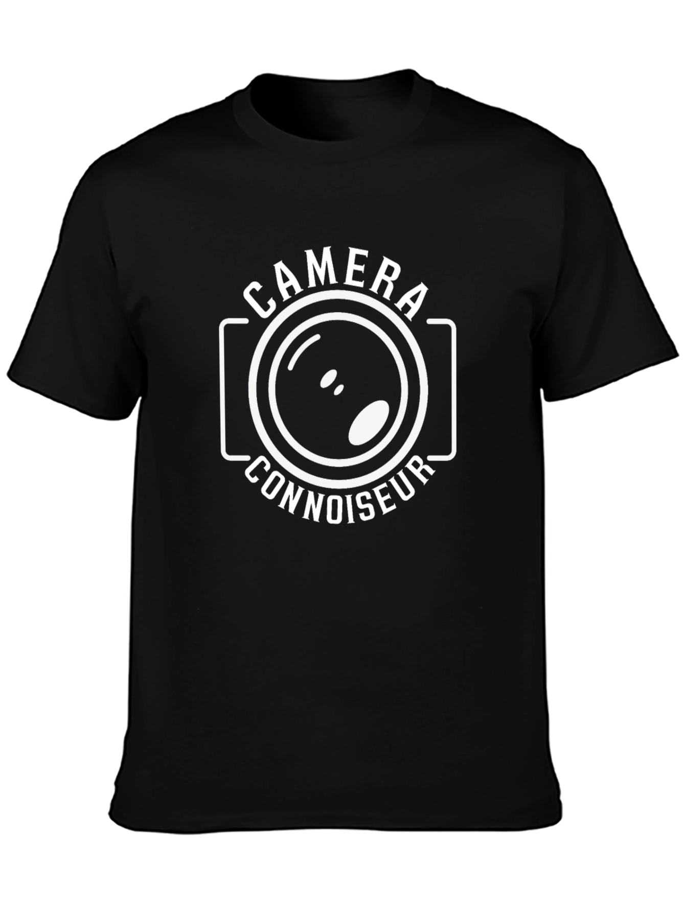 Camera Connoisseur Graphic T-Shirt - Black