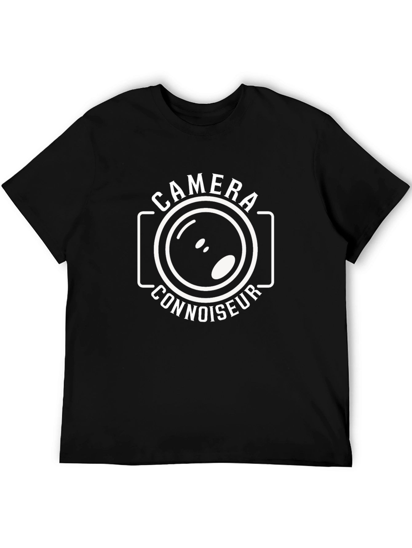 Camera Connoisseur Graphic T-Shirt - Black