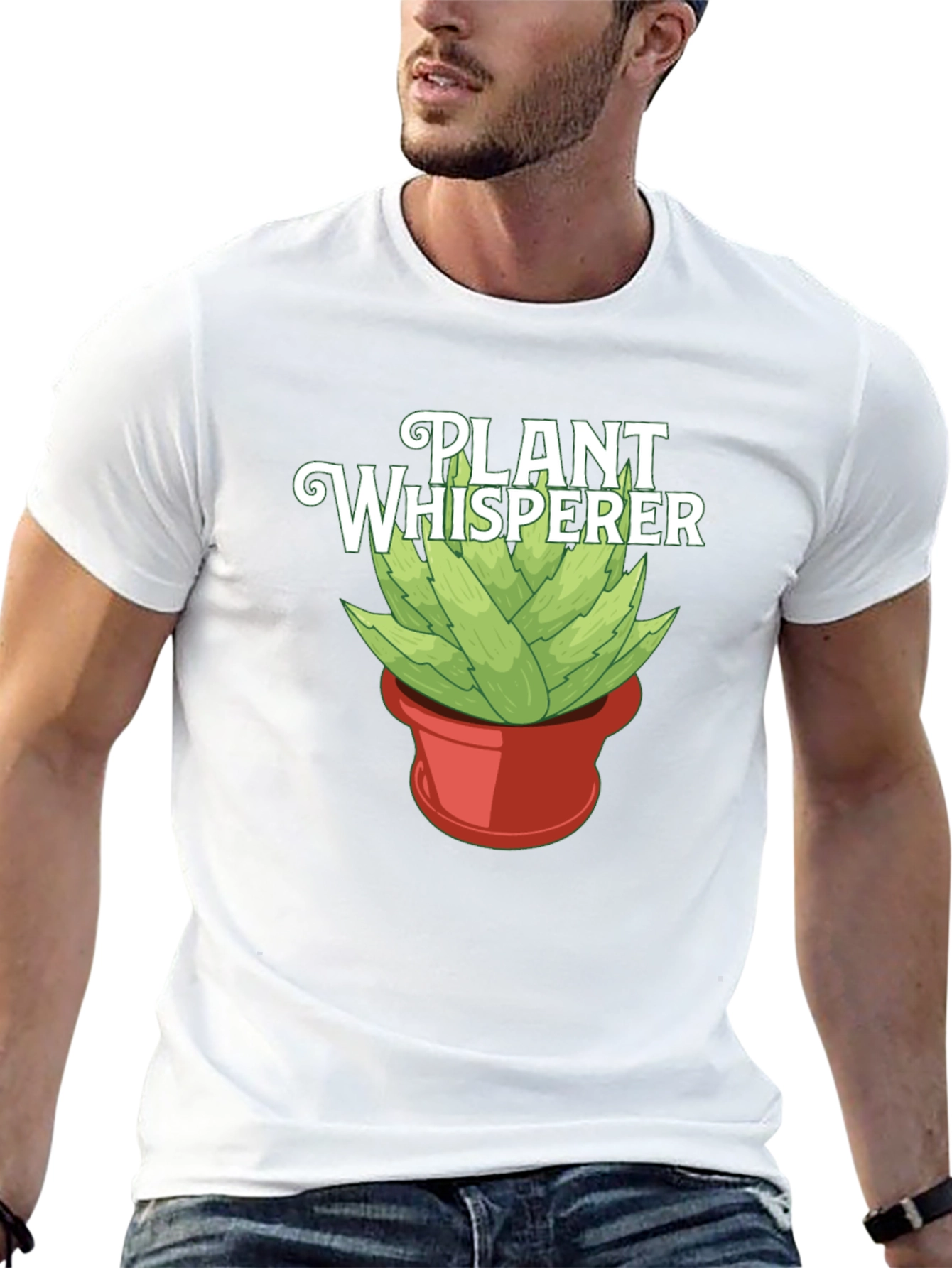 Plant Whisperer Graphic Tee - Black Cotton