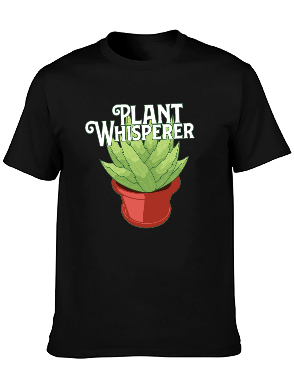Plant Whisperer Graphic Tee - Black Cotton