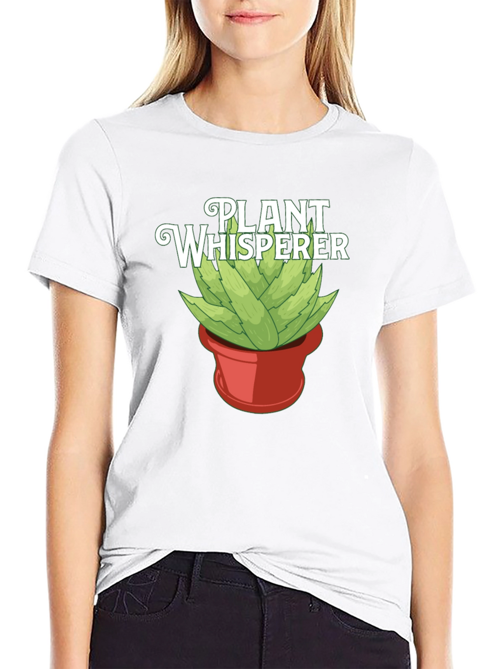 Plant Whisperer Graphic Tee - Black Cotton