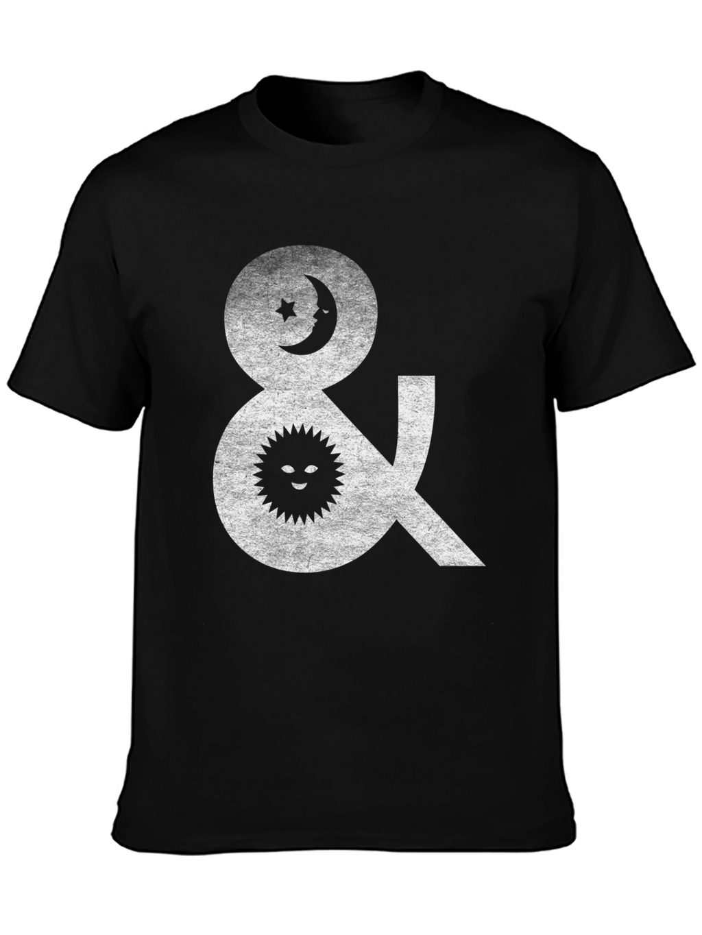 Celestial Sun & Moon Graphic T-Shirt