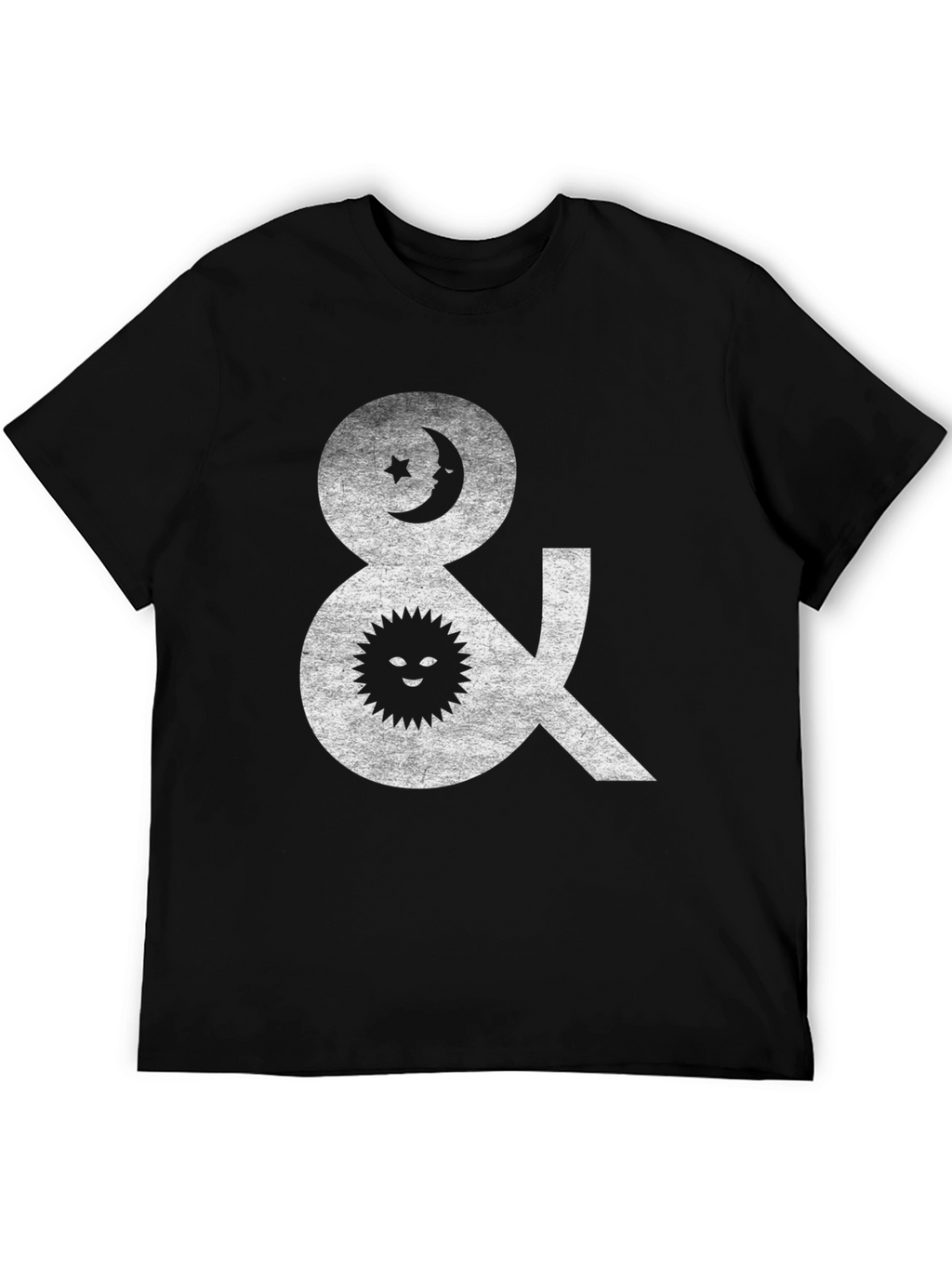 Celestial Sun & Moon Graphic T-Shirt