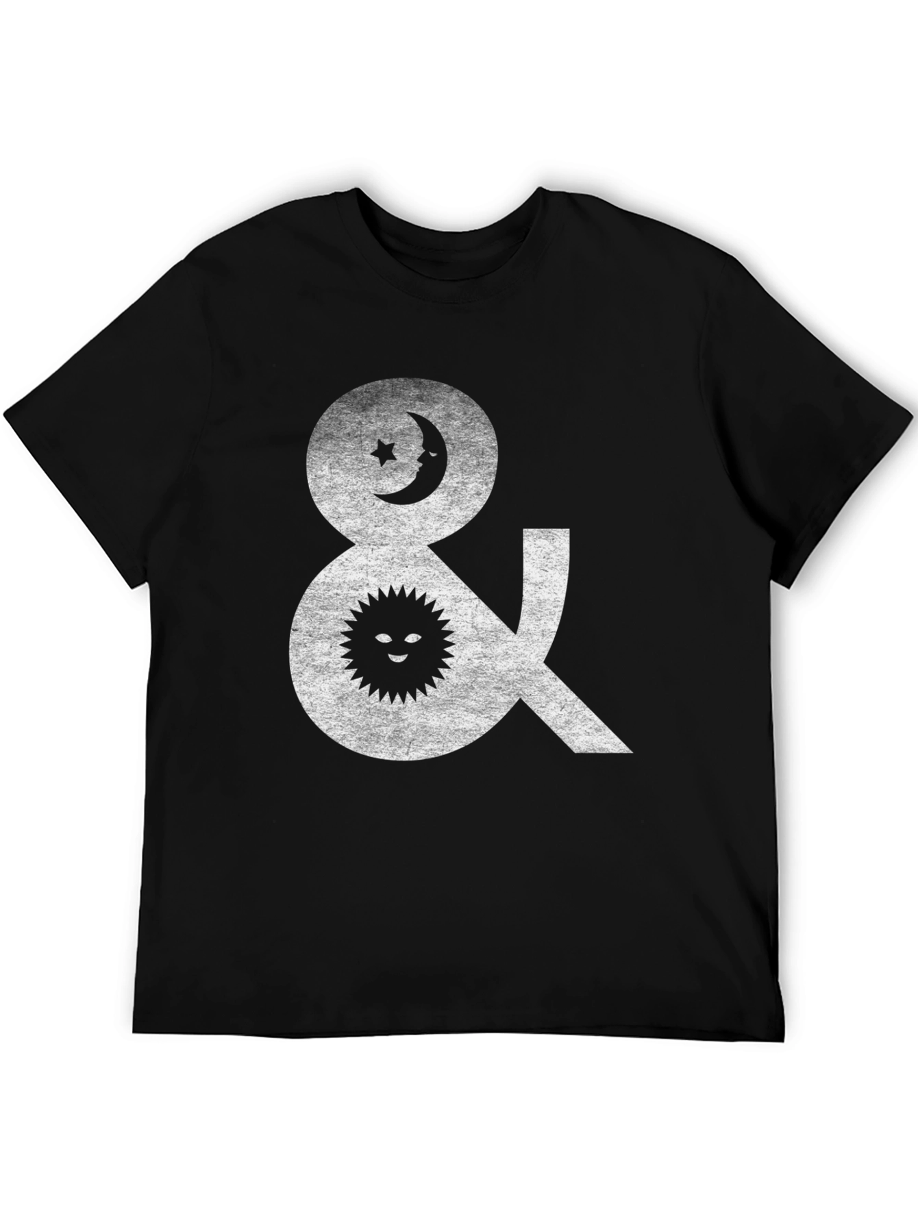 Celestial Sun & Moon Graphic T-Shirt