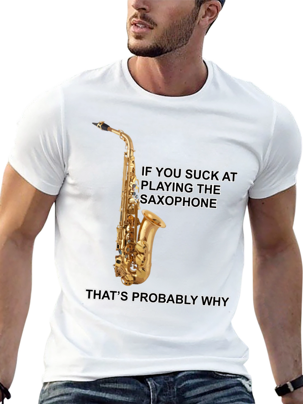 Saxophone Player T-Shirt: Funny Musical Humor Tee
