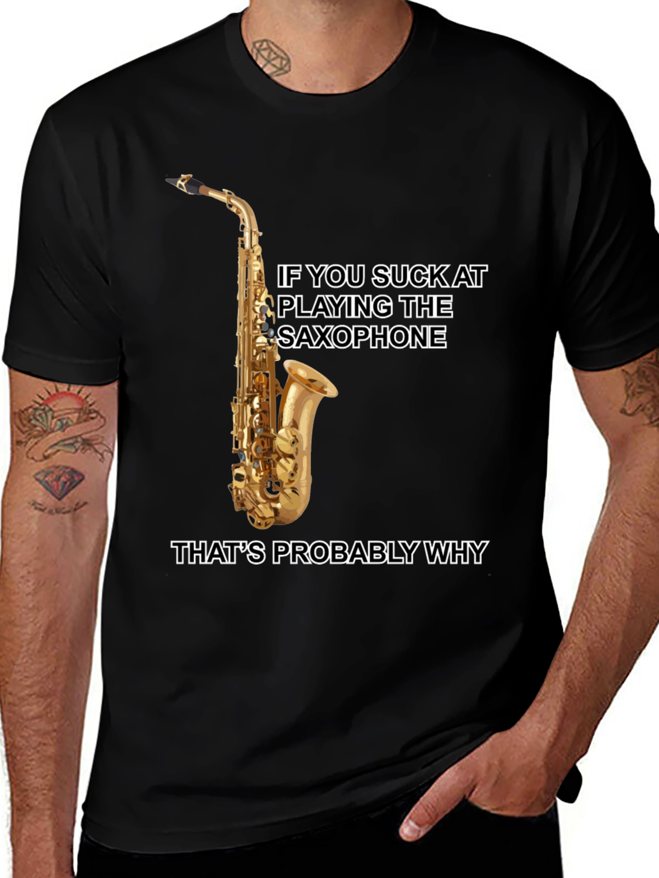 Saxophone Player T-Shirt: Funny Musical Humor Tee