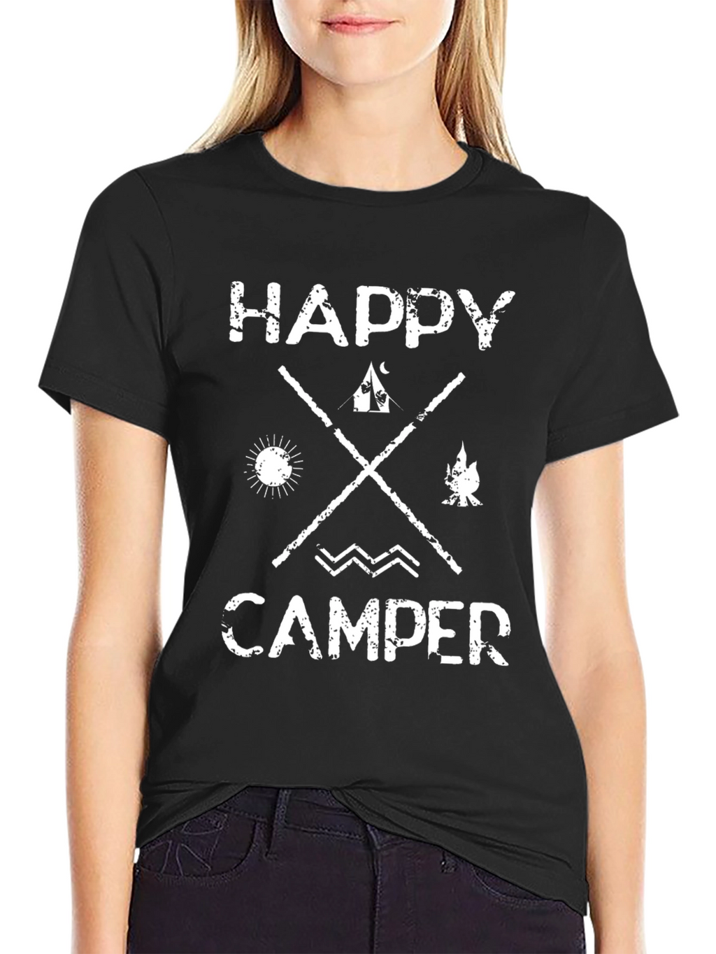 Happy Camper Graphic Tee - Adventure Awaits