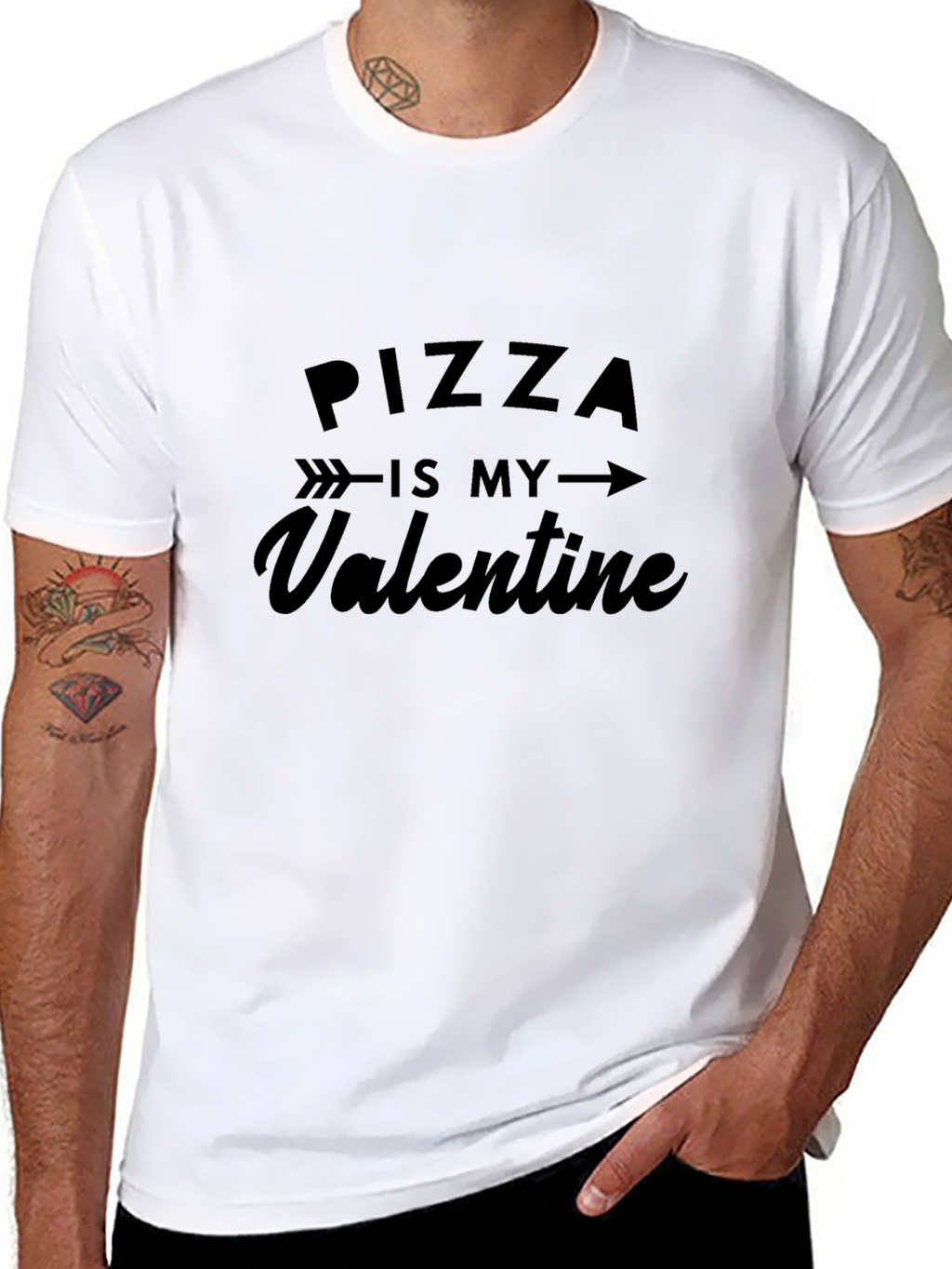 Pizza is My Valentine - Graphic T-Shirt