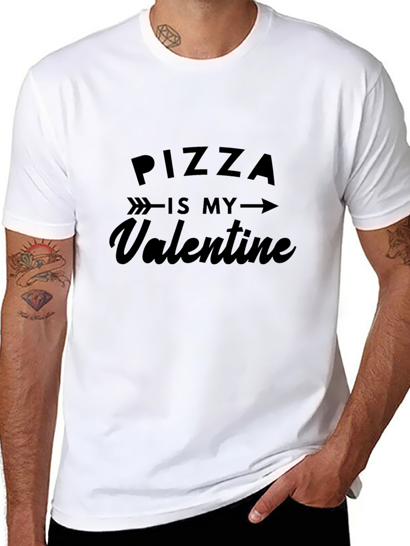 Pizza is My Valentine - Graphic T-Shirt
