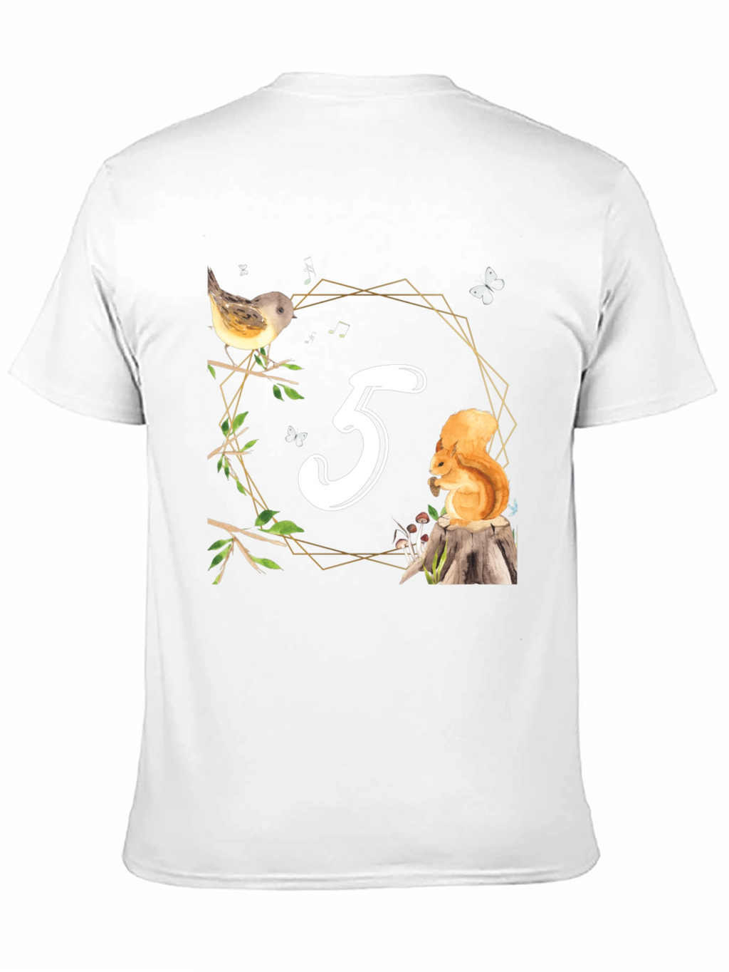 Cute Number 3 Birthday Forest Animal T-Shirt