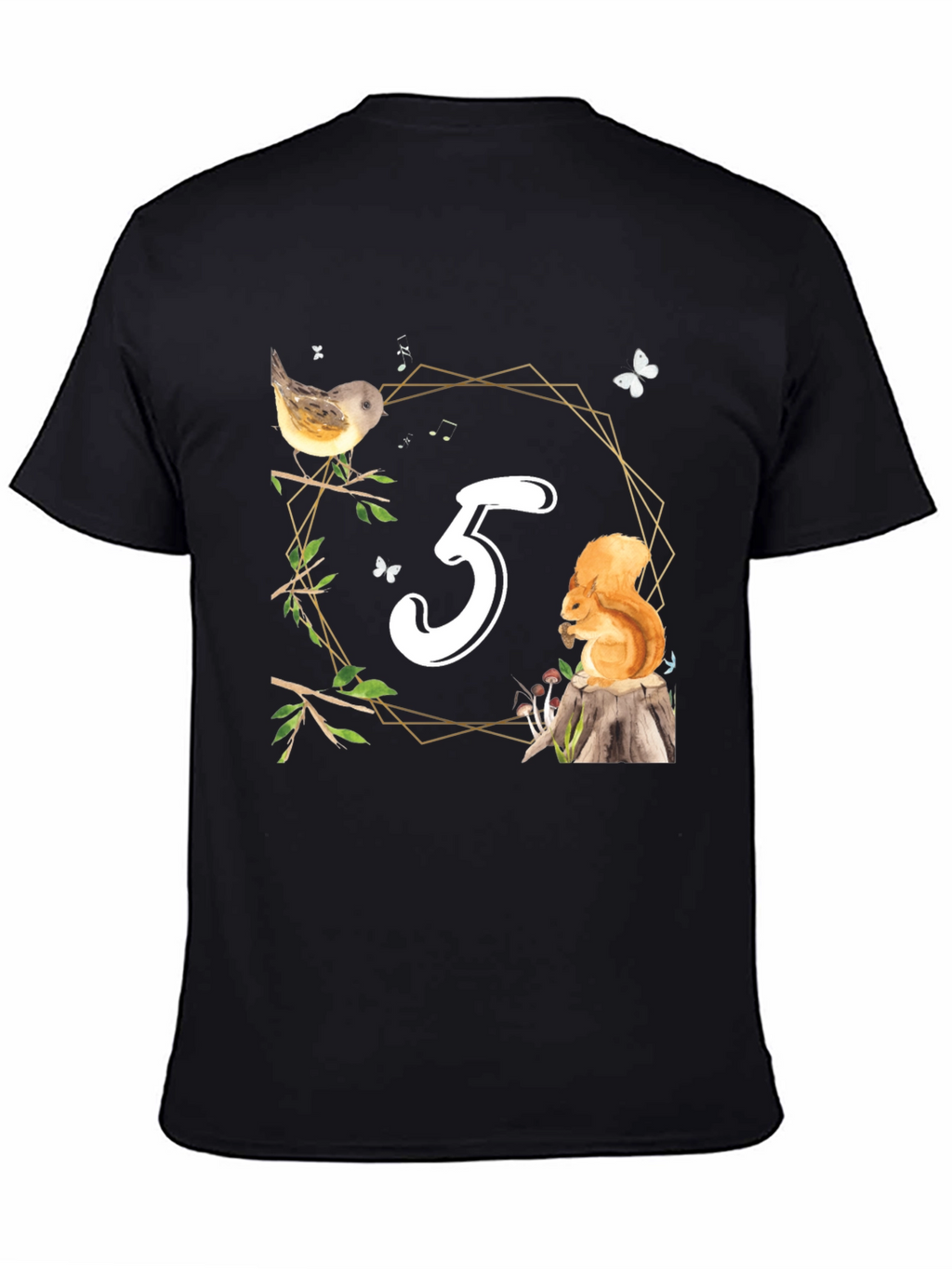 Cute Number 3 Birthday Forest Animal T-Shirt