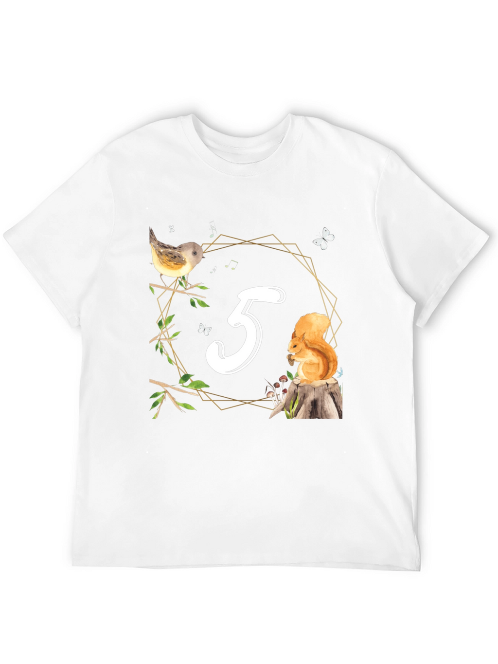 Cute Number 3 Birthday Forest Animal T-Shirt
