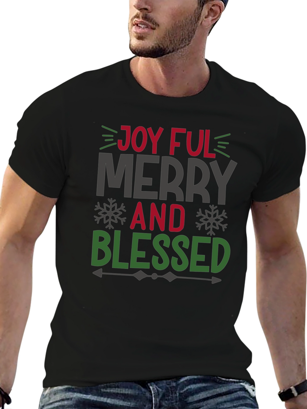 Joyful Merry and Blessed Holiday T-Shirt