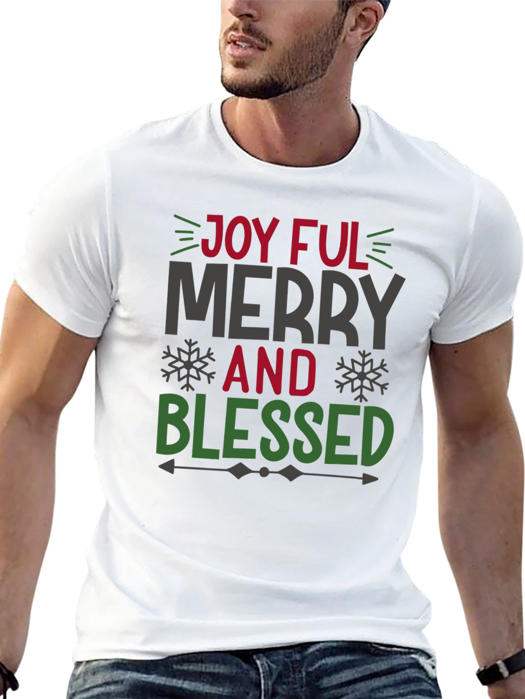 Joyful Merry and Blessed Holiday T-Shirt