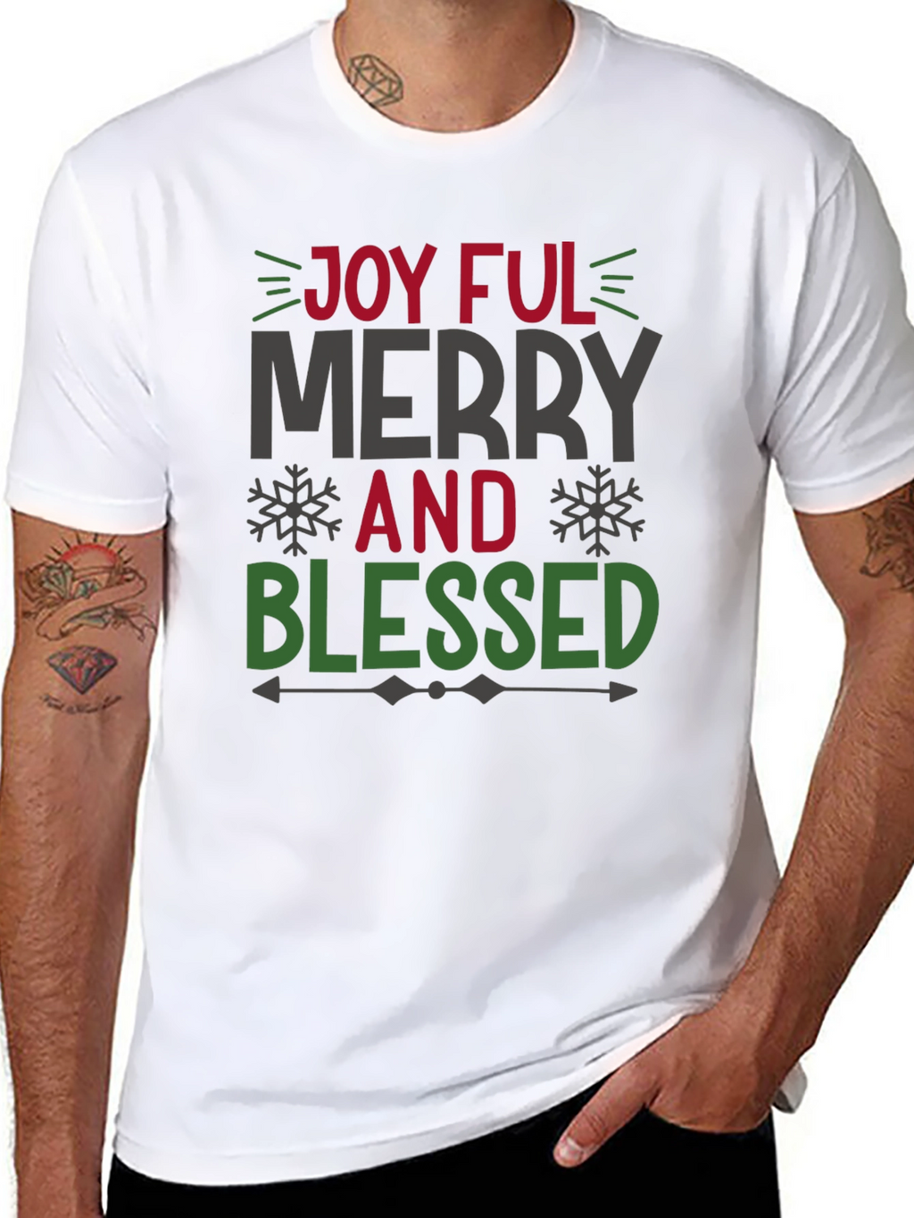 Joyful Merry and Blessed Holiday T-Shirt
