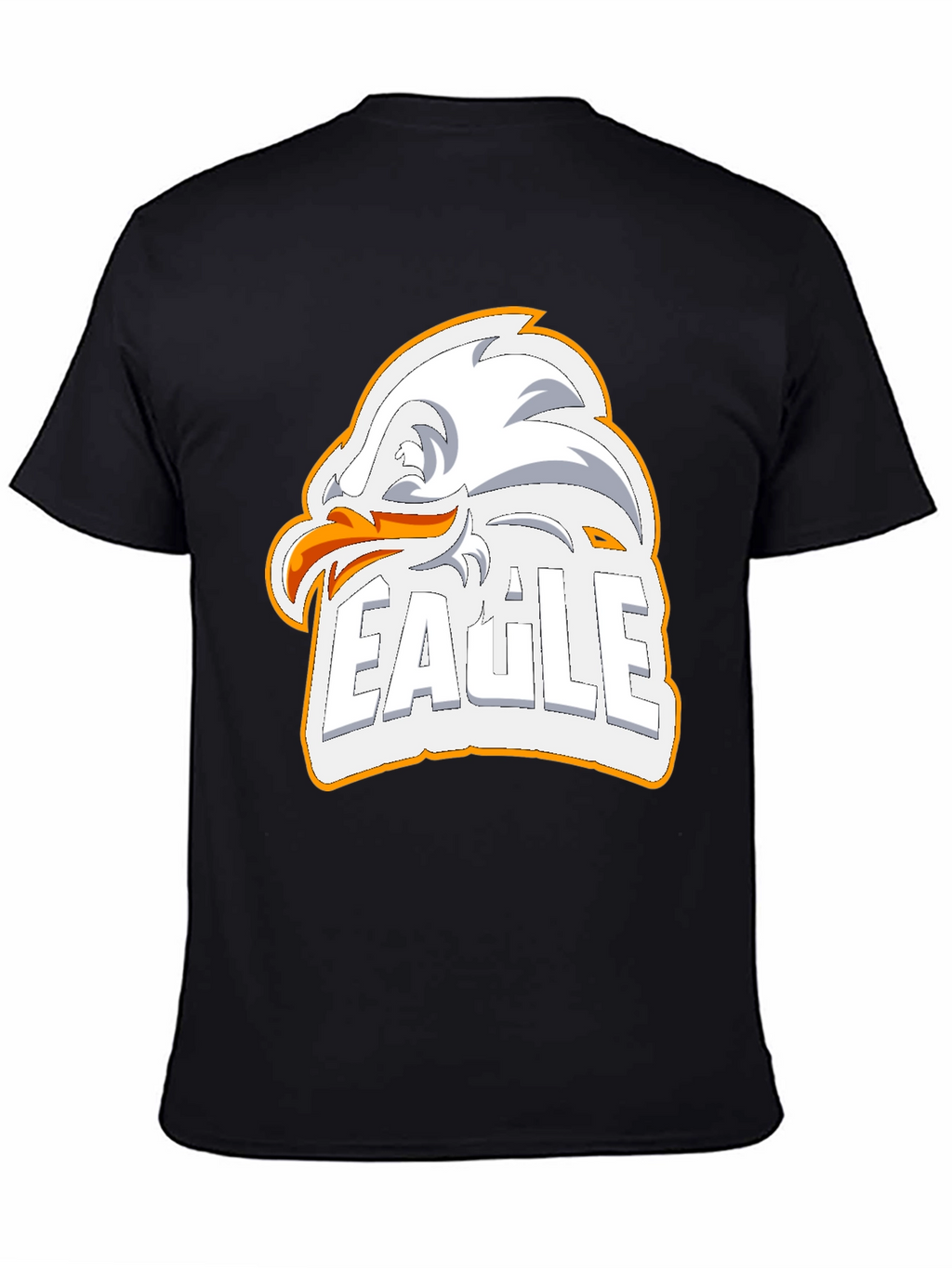 Eagle Graphic Print Mens Black T-Shirt