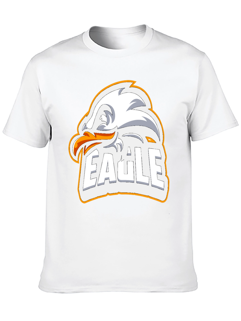 Eagle Graphic Print Mens Black T-Shirt