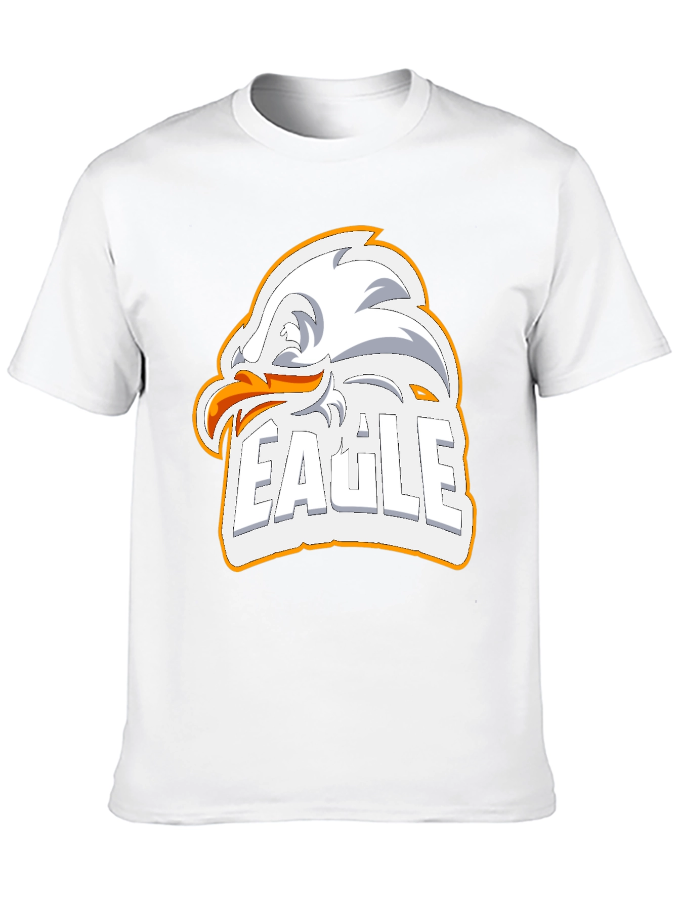 Eagle Graphic Print Mens Black T-Shirt