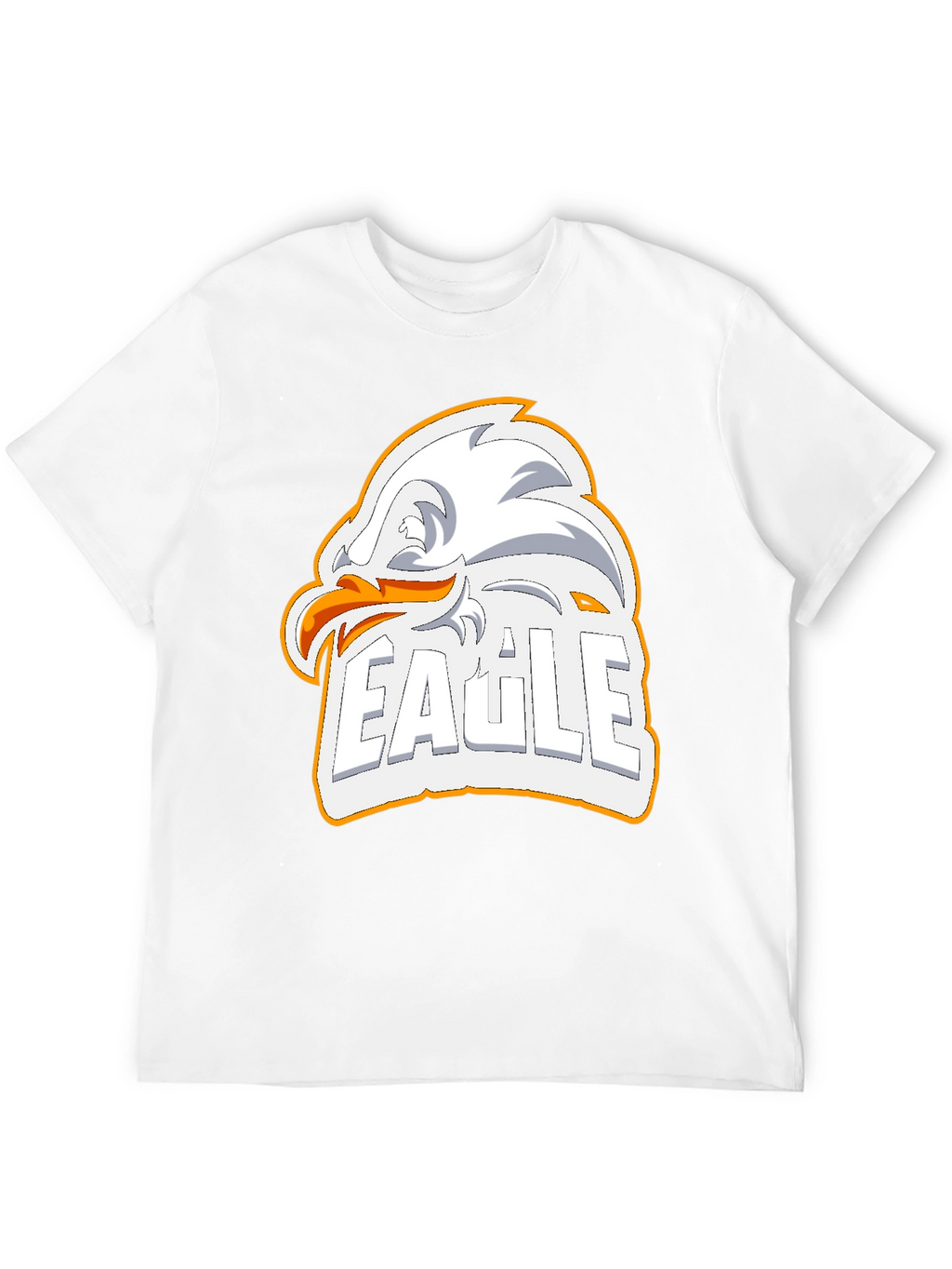 Eagle Graphic Print Mens Black T-Shirt