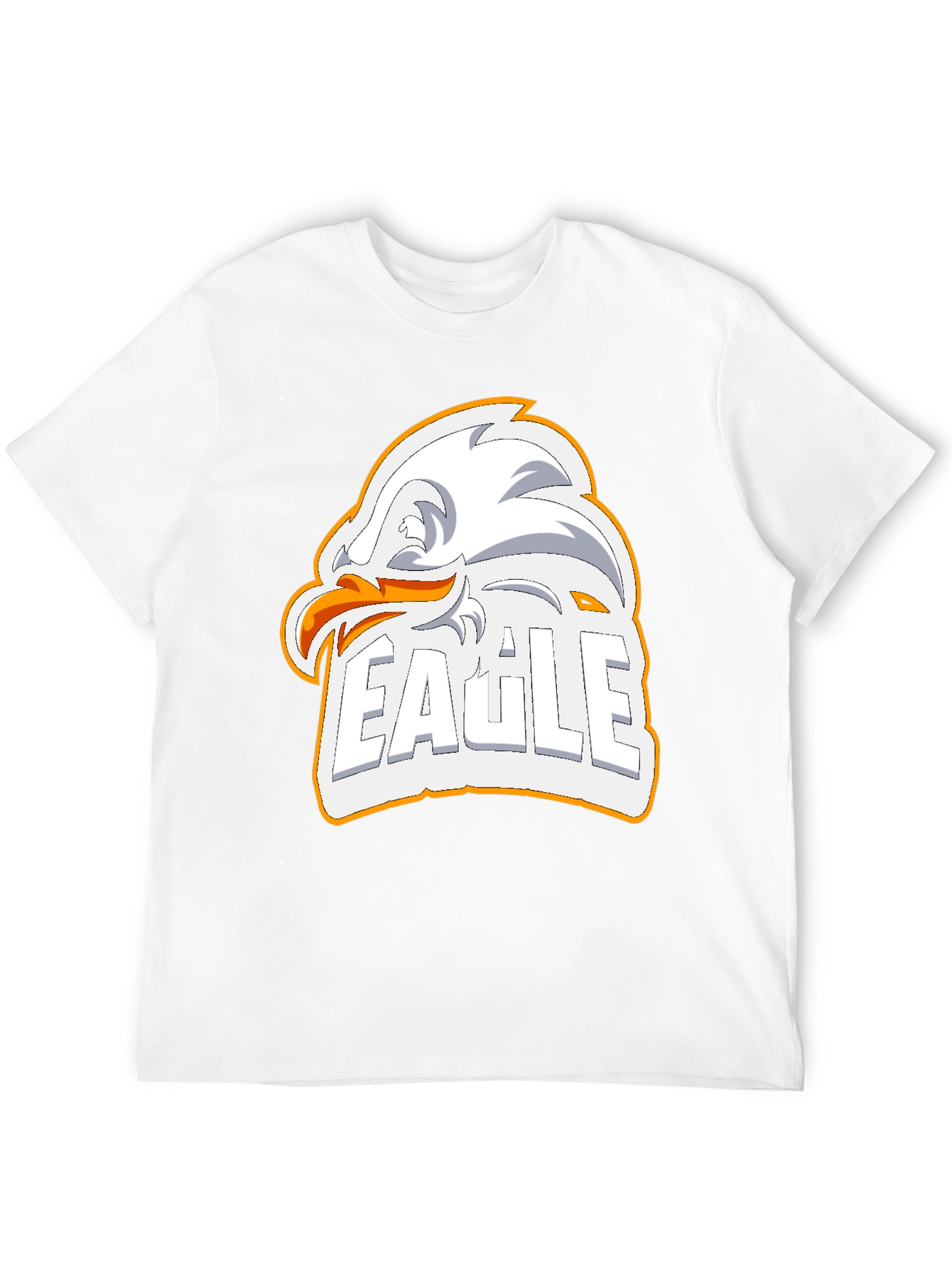 Eagle Graphic Print Mens Black T-Shirt