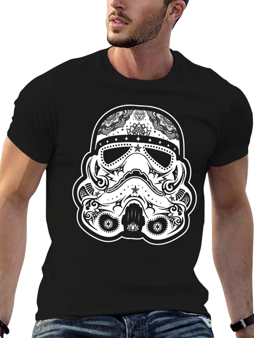 Stormtrooper Sugar Skull Graphic Tee