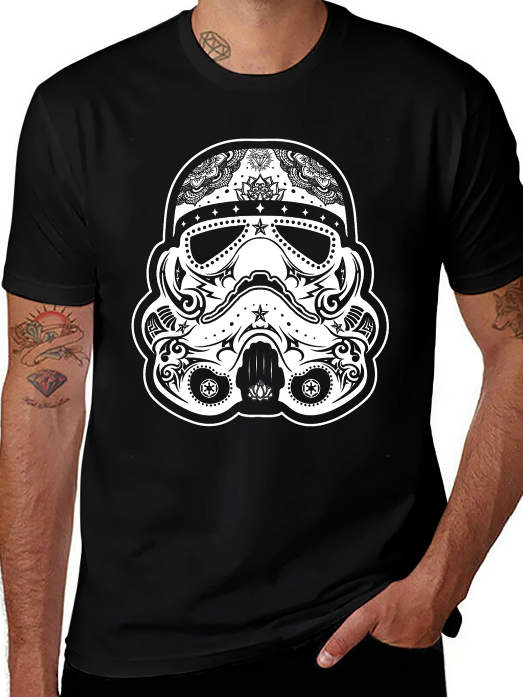 Stormtrooper Sugar Skull Graphic Tee